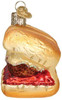 Old World Christmas Glass Blown Ornament for Christmas Tree, Meatball Sandwich
