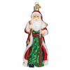 Old World Christmas Glass Blown Ornament, Father Christmas with Bells (With OWC Gift Box)