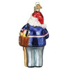 Old World Christmas Glass Blown Ornament, Postman Santa (With OWC Gift Box)