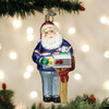 Old World Christmas Glass Blown Ornament, Postman Santa (With OWC Gift Box)