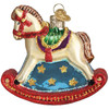 Old World Christmas Blown Glass Ornament for Christmas Tree, Rocking Horse