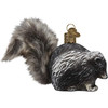 Old World Christmas Blown Glass Ornament for Christmas Tree, Vintage Skunk