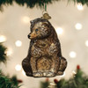 Old World Christmas Blown Glass Ornament for Christmas Tree, Vintage Bear