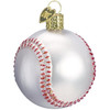 Old World Christmas Blown Glass Ornament for Christmas Tree, Baseball