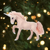 Kurt Adler Plush Ornament for Christmas Tree, Pink Unicorn
