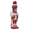 Kurt Adler Hollywood Red Gingerbread Nutcracker with Cookie Hat, 12"