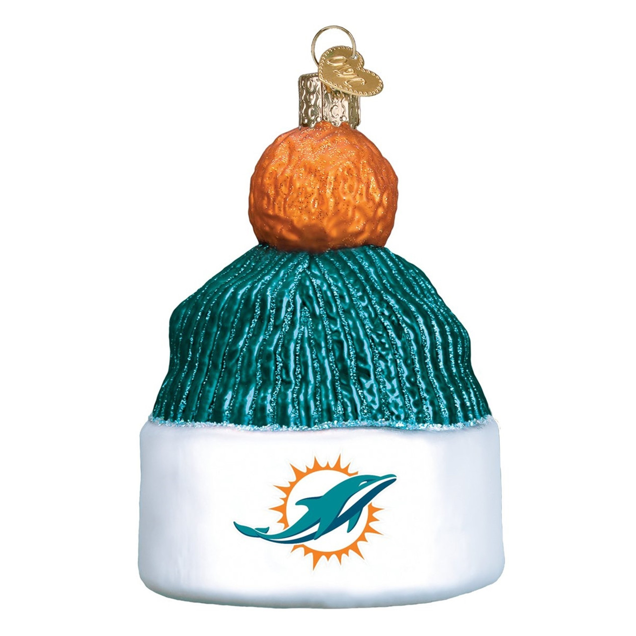 Miami Dolphins Beanie Ornament 