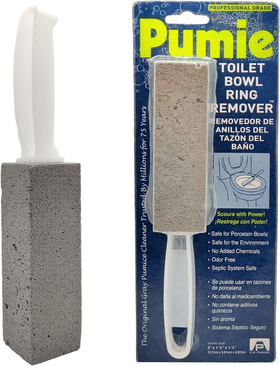 Pumie Pumice Stone Toilet Bowl Ring Remover