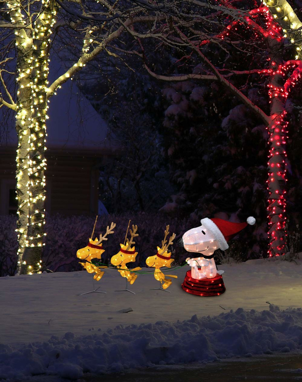 60 Peanuts Led Prelit Snoopy Woodstock In A Sled Reindeer Christmas Yard Art Esbenshades 60 Peanuts Led Prelit Snoopy Woodstock In A Sled Reindeer Christmas Yard Art Esbenshades