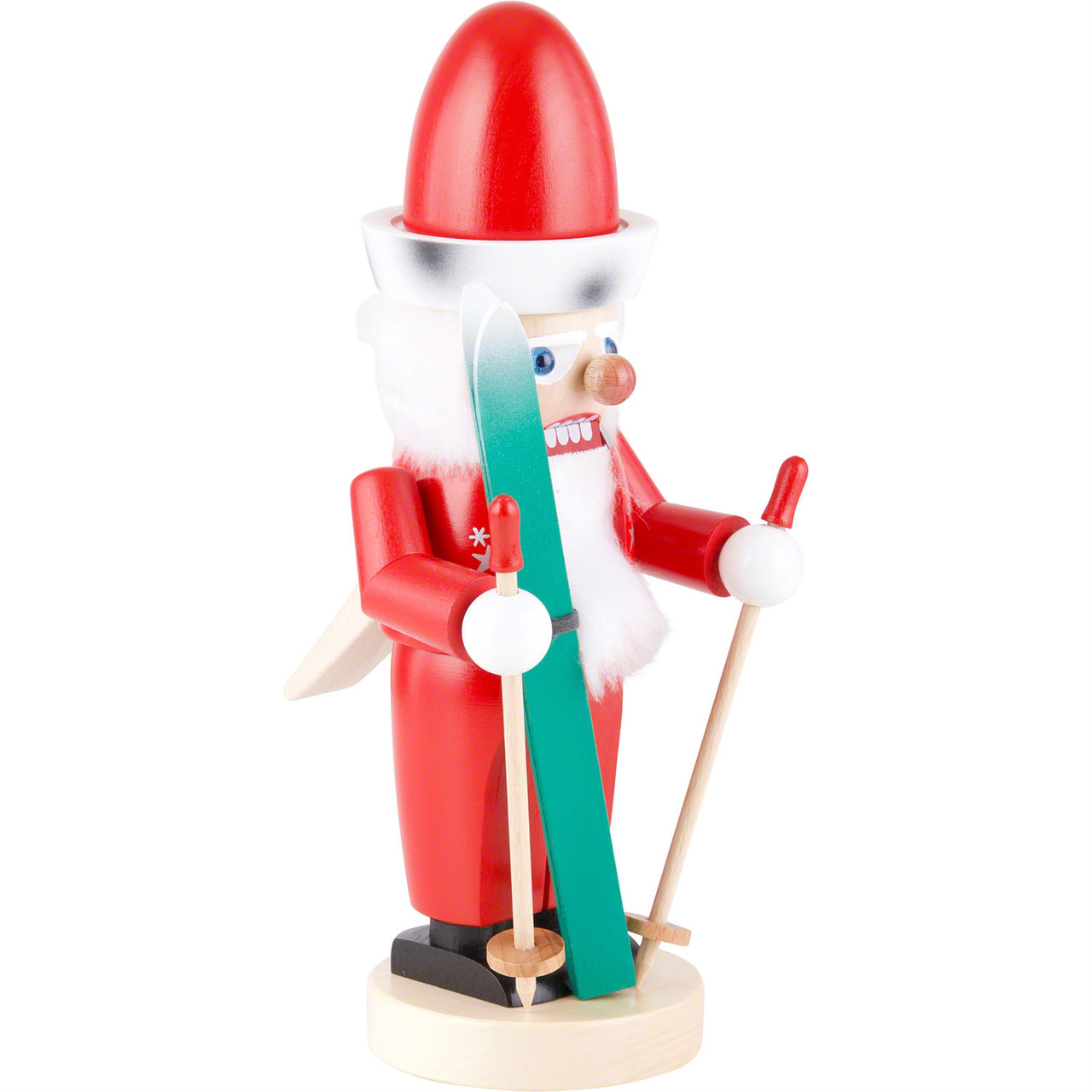 Santa on his Sled - German Nutcracker