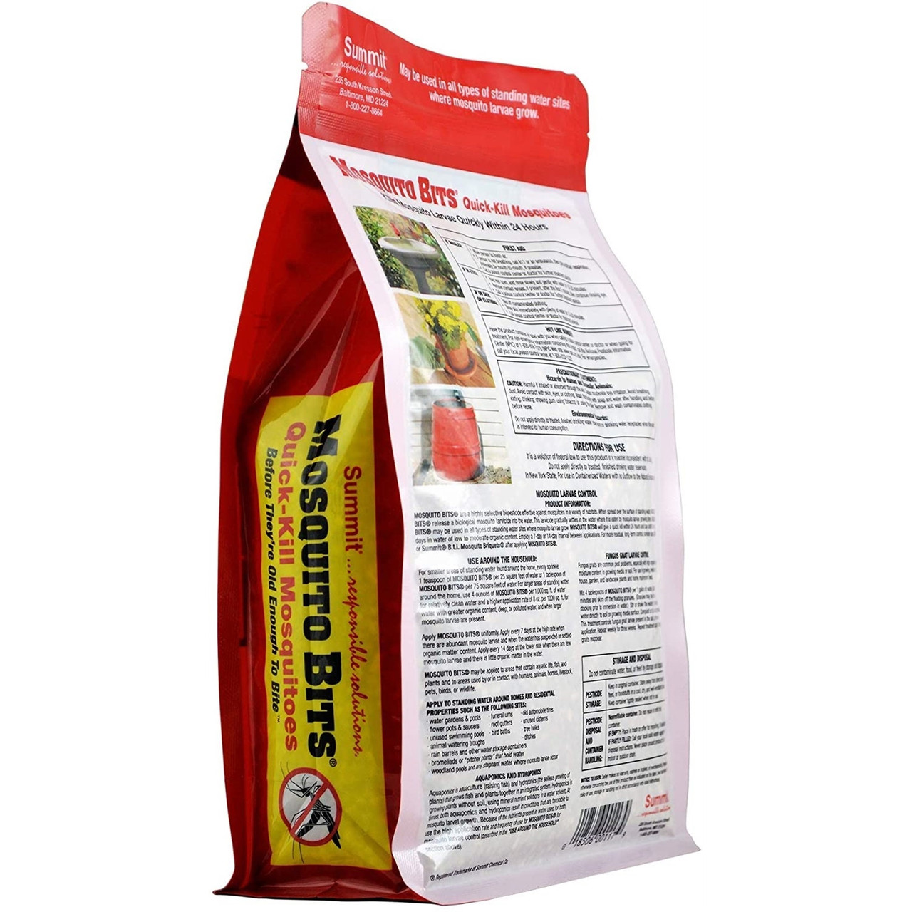 Summit Mosquito Bits Quick-Kill Insecticide for Mosquitoes & Fungus ...