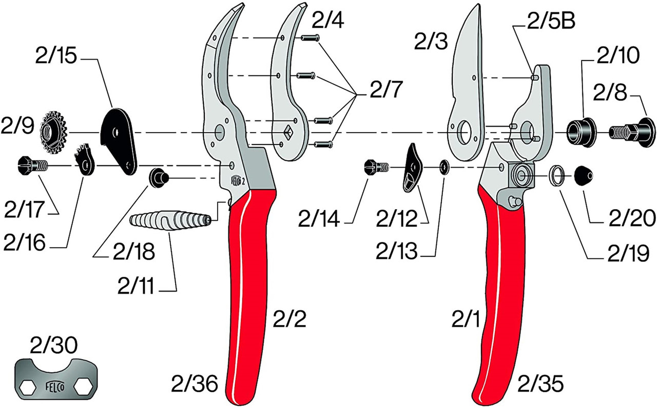 Felco F2 Pruning Shears - Thumbnail 5