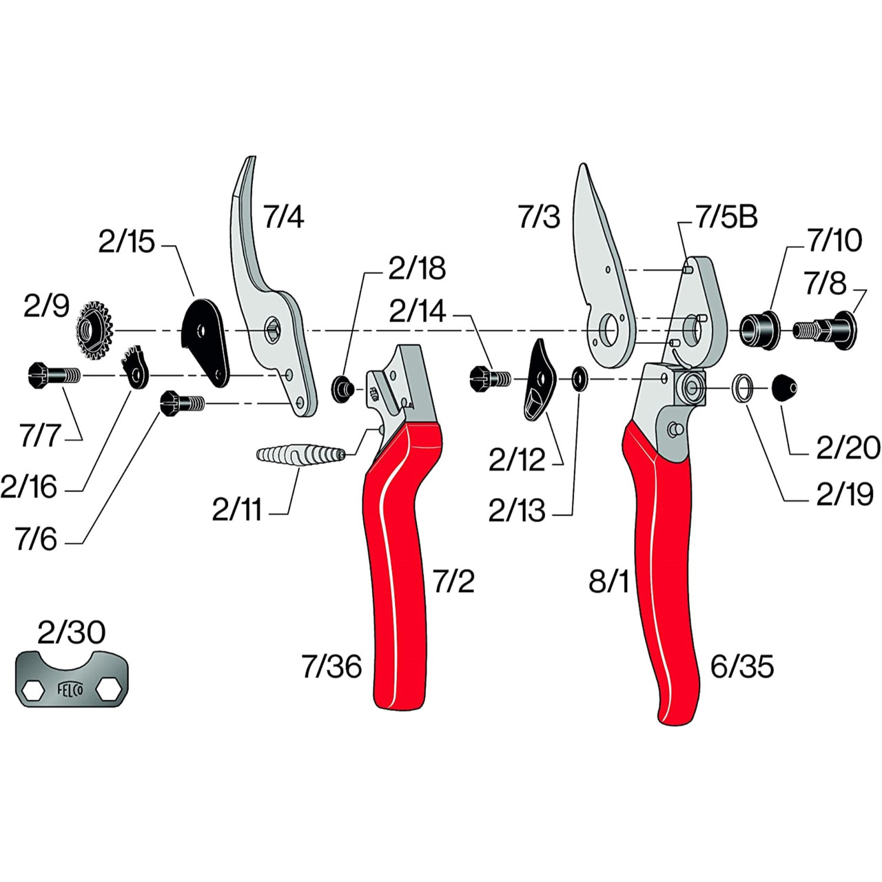 Felco Pruning Shears (F 4) - High Performance Swiss Made One-Hand Garden  Pruners