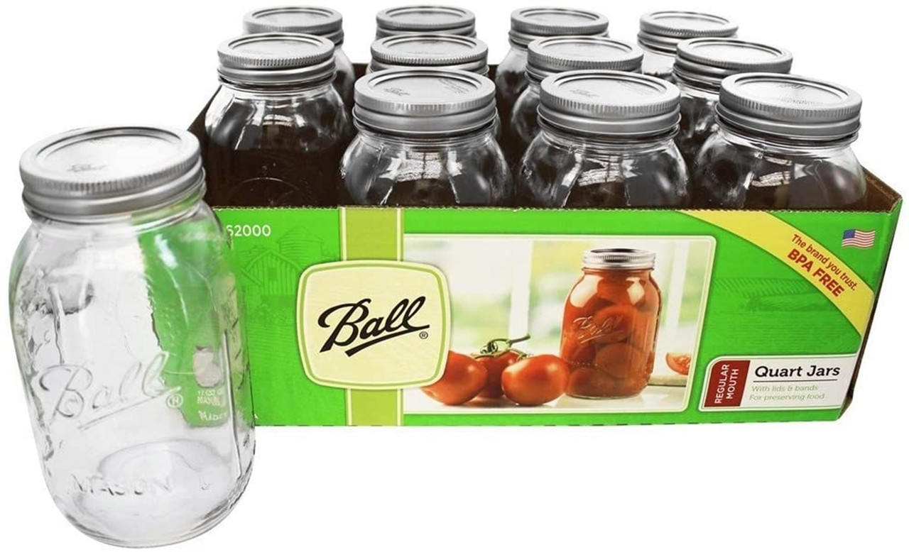 Ball Regular Mouth Canning Jar 1 Quart - Thumbnail 5