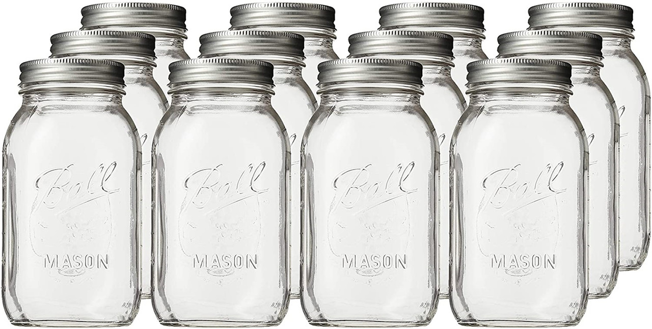 Ball Regular Mouth Canning Jar 1 Quart - Thumbnail 3