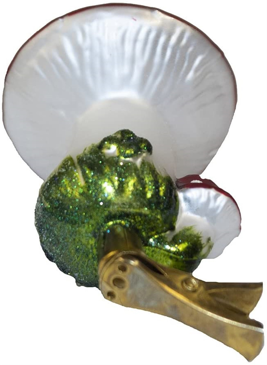Kurt Adler Mushroom Clip-On Glass Ornaments - Thumbnail 4
