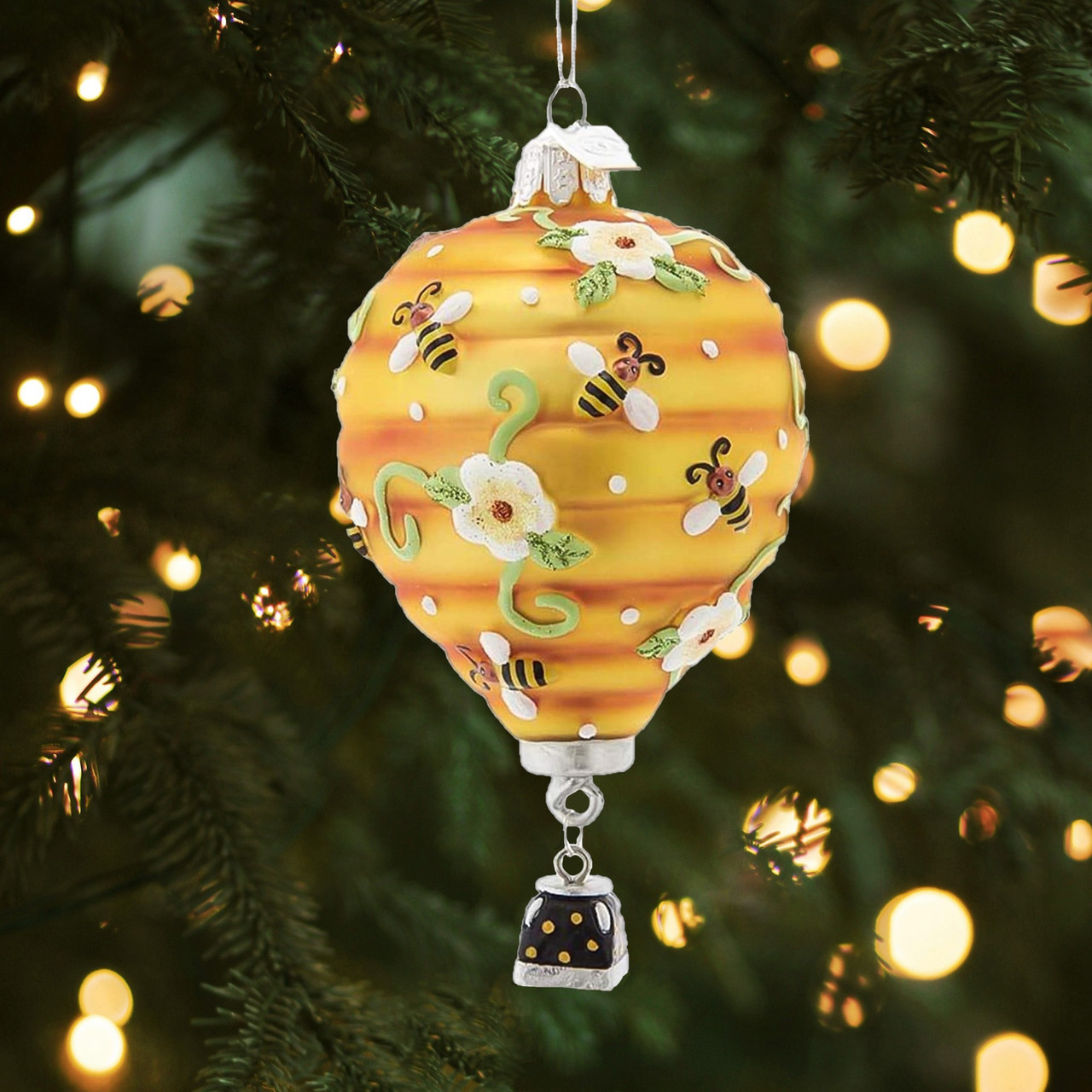 Kurt Adler Noble Gems Hot Air Balloon Ornament - Thumbnail 4