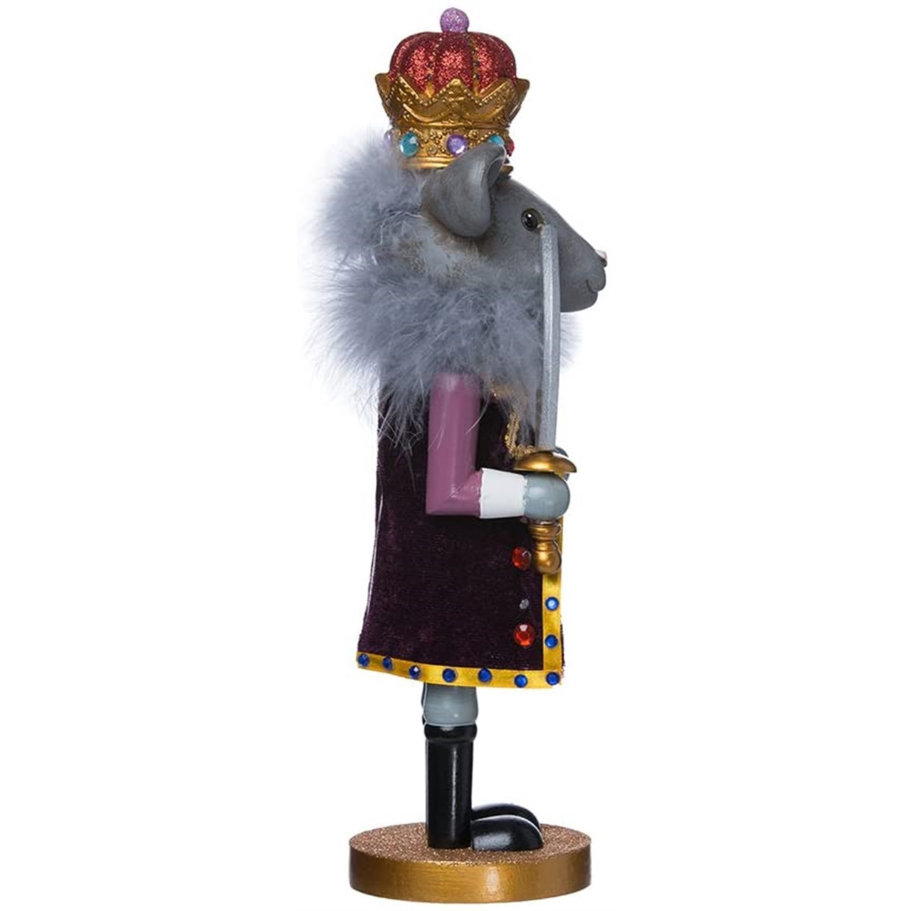 Kurt Adler Hollywood Mouse King Nutcracker, 12" - Thumbnail 5