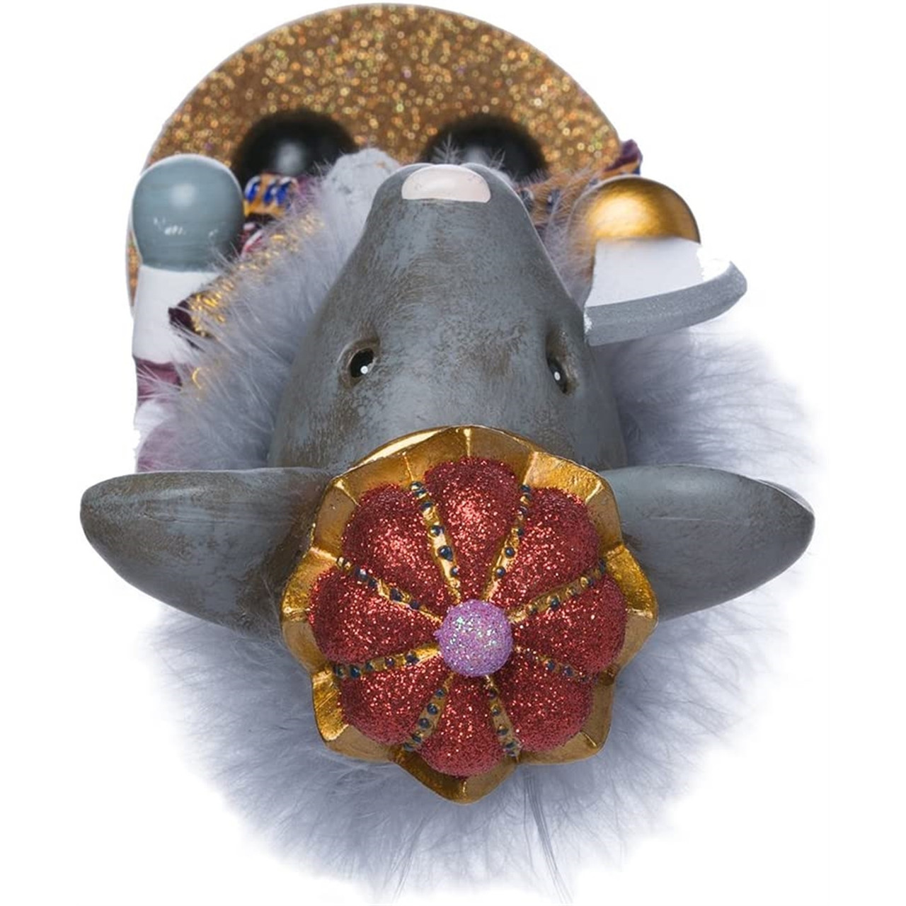 Kurt Adler Hollywood Mouse King Nutcracker, 12" - Thumbnail 4