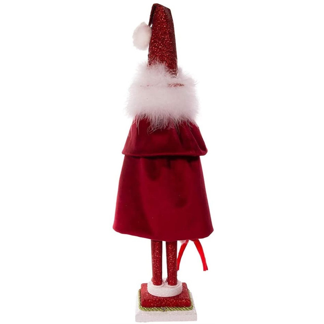 Kurt S. Adler 20-Inch Hollywood Red Skinny Nutcracker with Wreath - Thumbnail 3