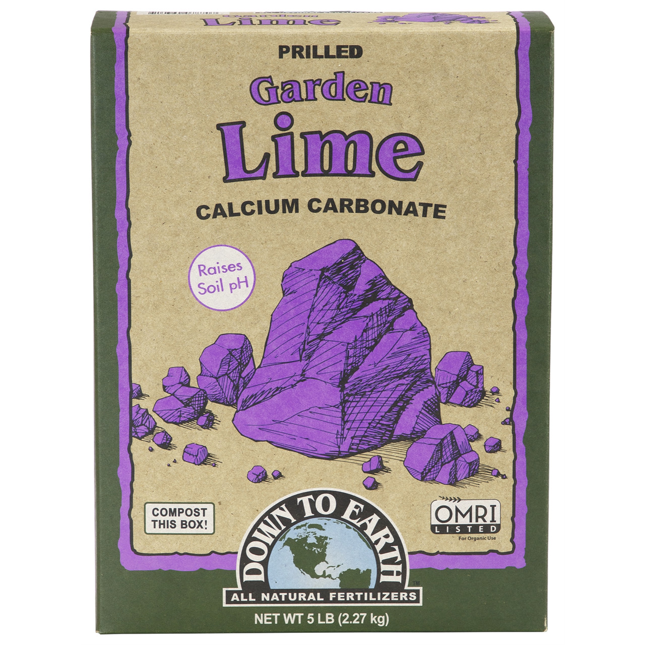 Down To Earth Garden Lime, OMRI, 5 lbs. - Thumbnail 2