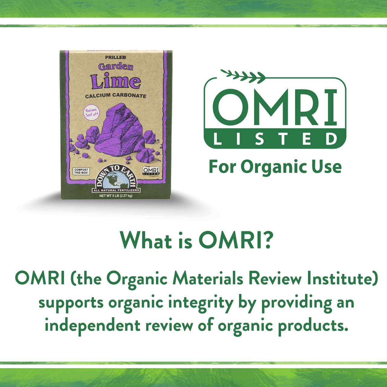 Down To Earth Garden Lime, OMRI, 5 lbs. - Thumbnail 5