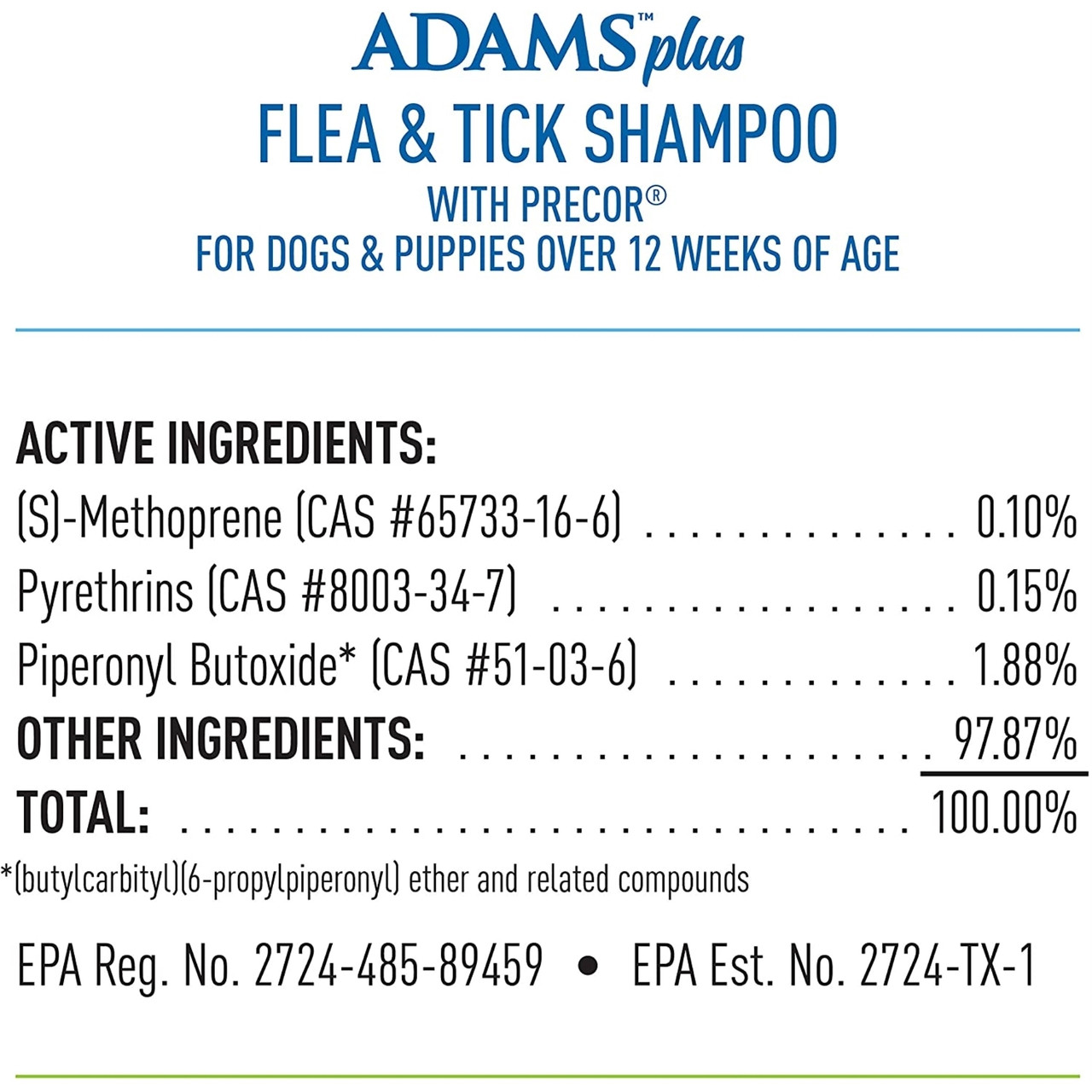 adams plus flea and tick shampoo