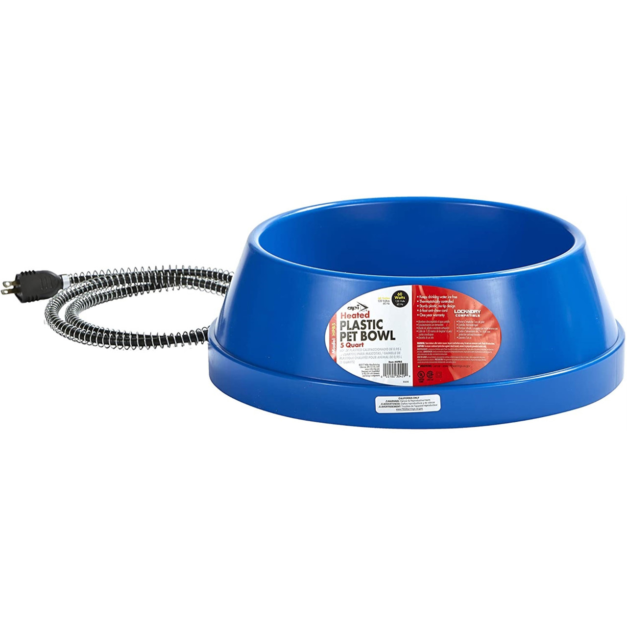 API Heated Pet Bowl — No-Freeze Outdoor Thermal Water Bowl — USA Made ...