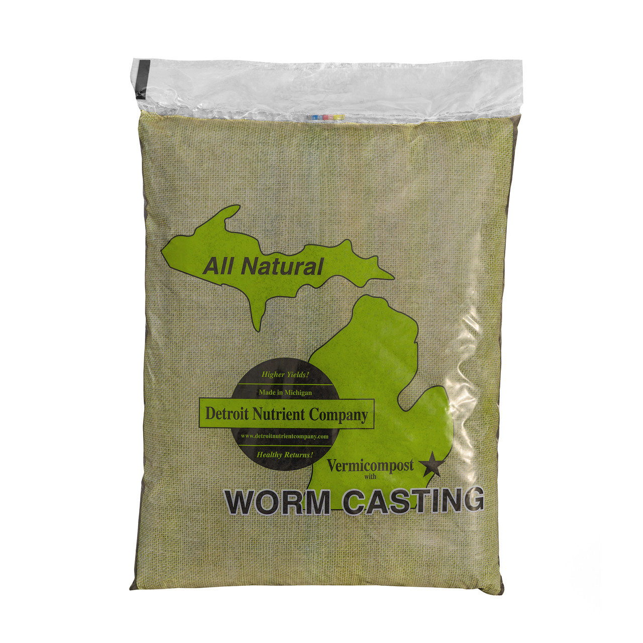 Detroit Nutrient Company All Natural Vermicompost Worm Castings 25 Pounds Esbenshades