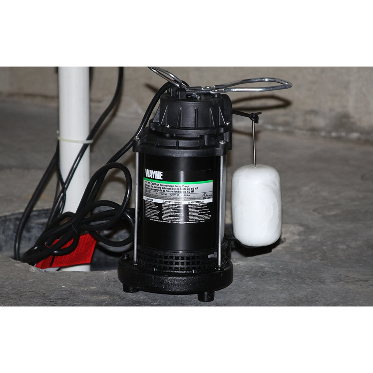 WAYNE 1/2 HP Submersible Cast Iron 