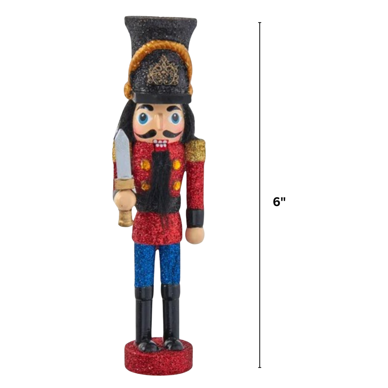Kurt Adler Hollywood Nutcrackers Musical Water Globe Nutcracker - Thumbnail 3