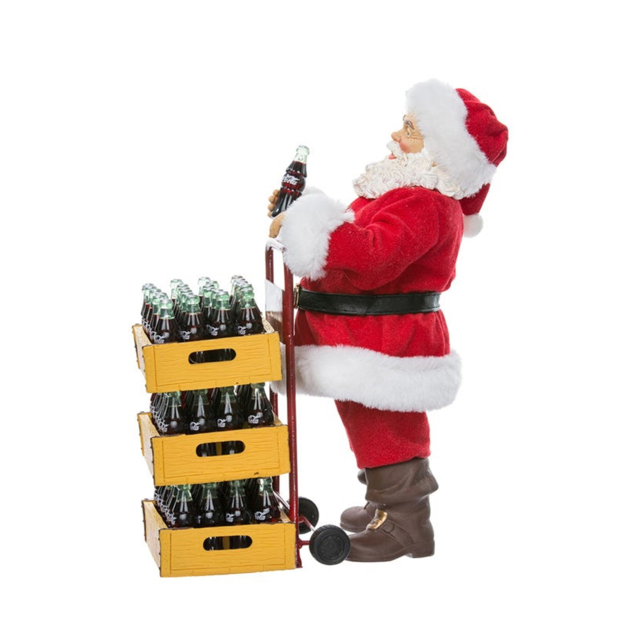 Kurt Adler Coca-Cola Santa with Delivery Cart