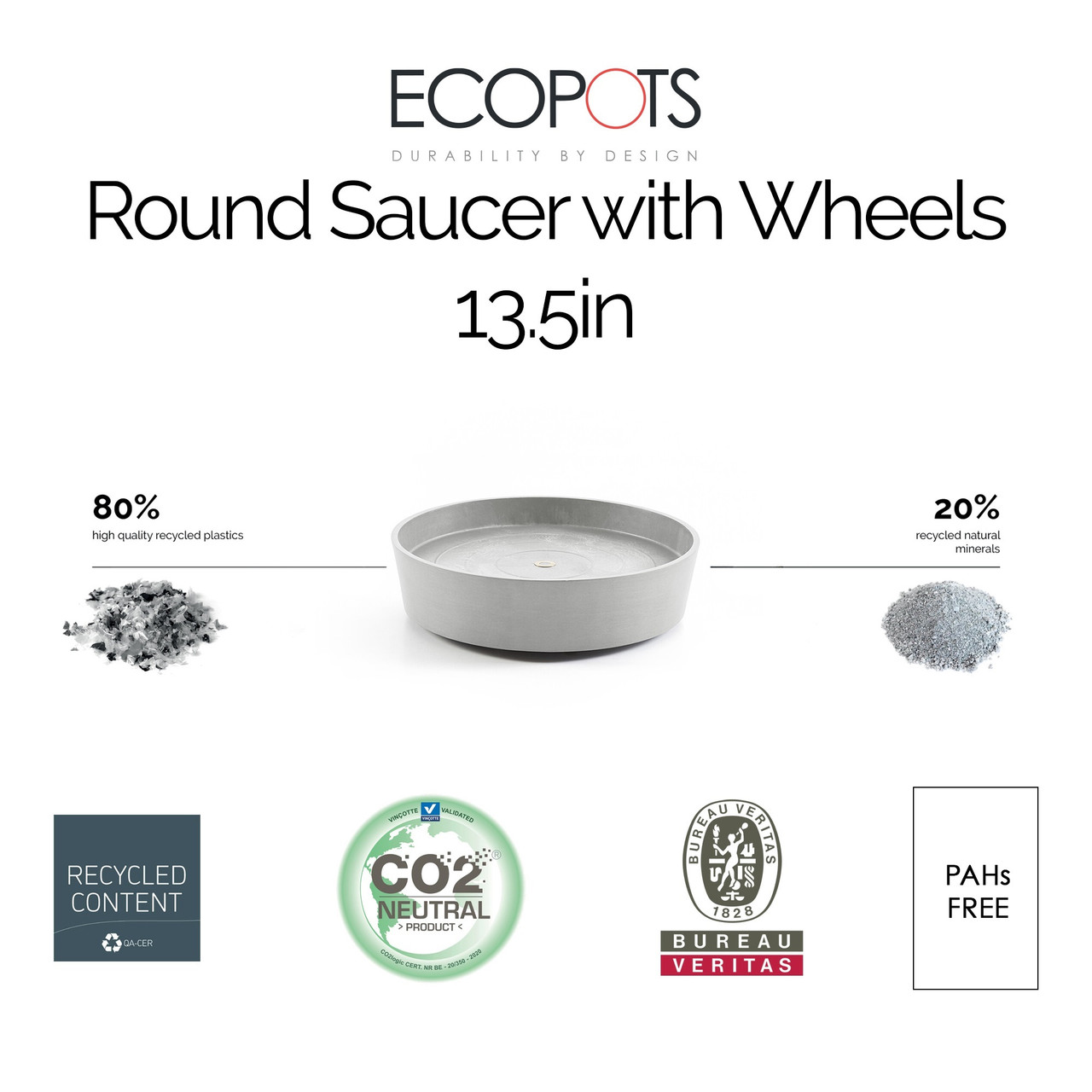 Ecopots Flower Pot Planter Saucer - Thumbnail 3