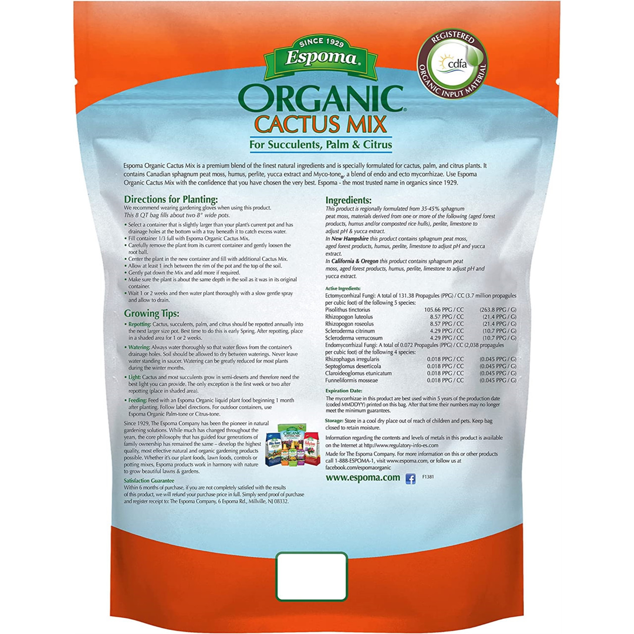 Espoma Organic Potting Soil Mix - Thumbnail 4
