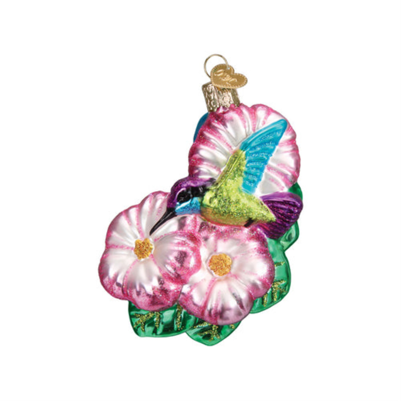 Old World Christmas Magnificent Hummingbird Blown Glass Ornament - Thumbnail 2