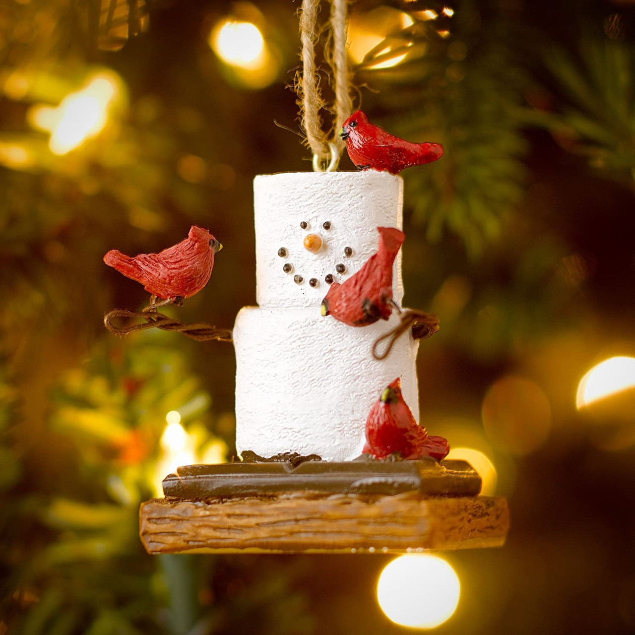 Ganz S'mores Cardinals Ornament
