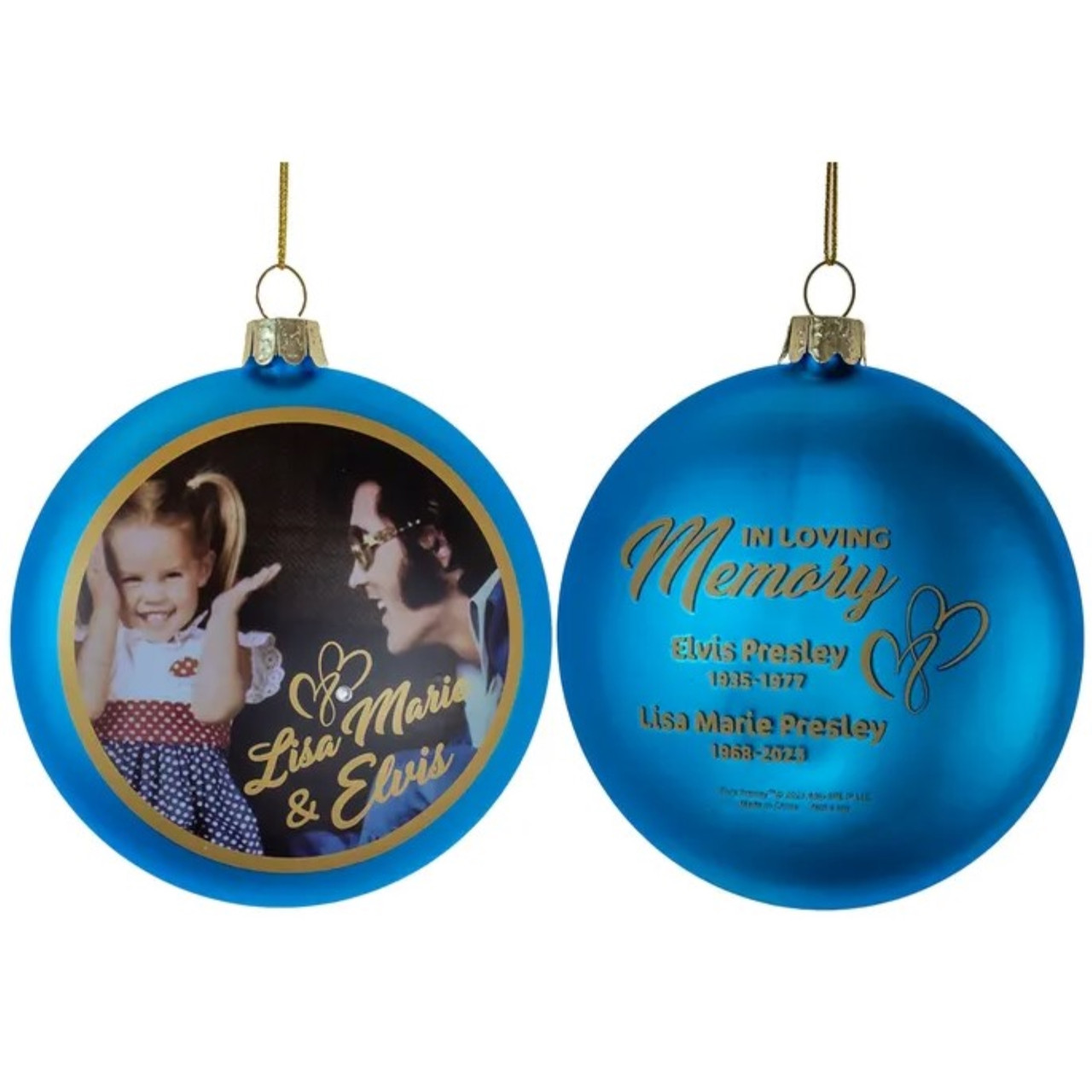 Kurt Adler Elvis Presley & Lisa Marie Ornament - Thumbnail 2