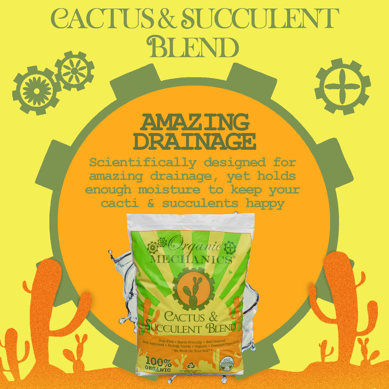 Organic Mechanics Cactus & Succulent Blend - Thumbnail 3