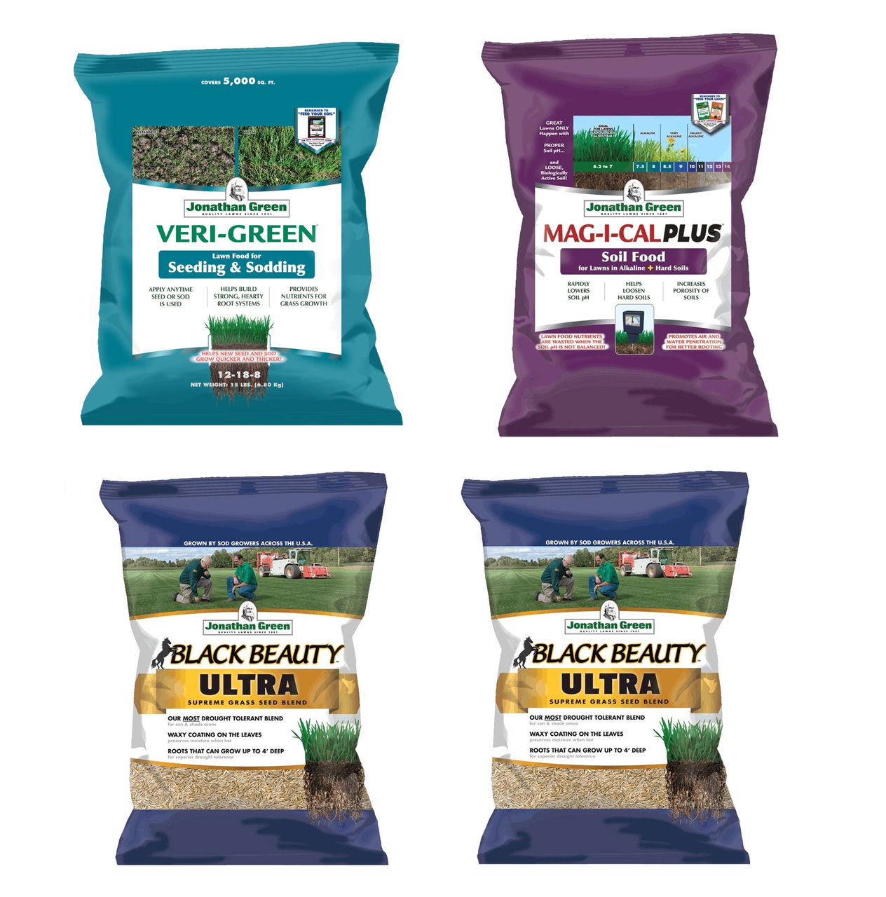 Jonathan Green Grass Seed & Fertilizer Bundle for Alkaline Soil 5,000