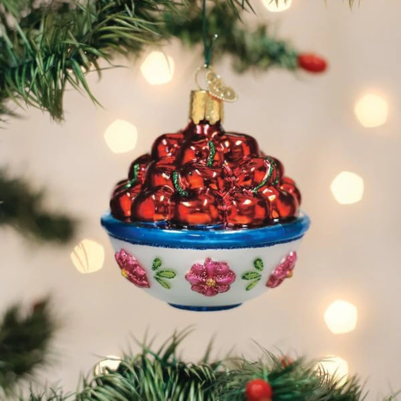Old World Christmas Blown Glass Ornament for Christmas Tree, Bowl Of ...