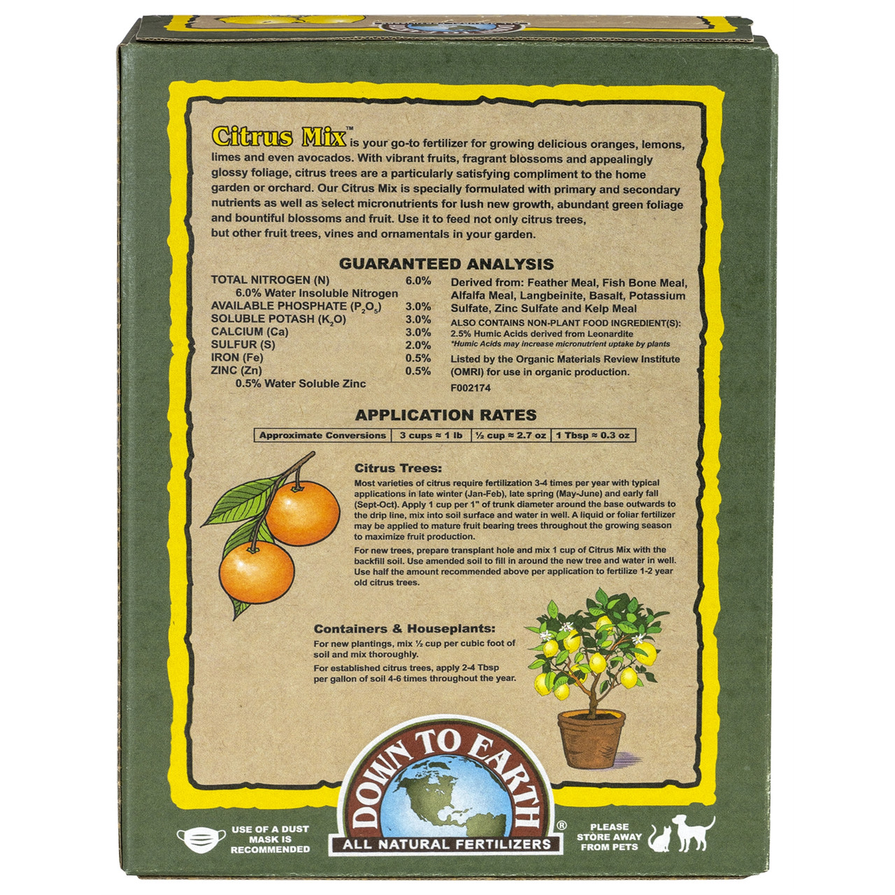 Down to Earth Citrus Mix Fertilizer