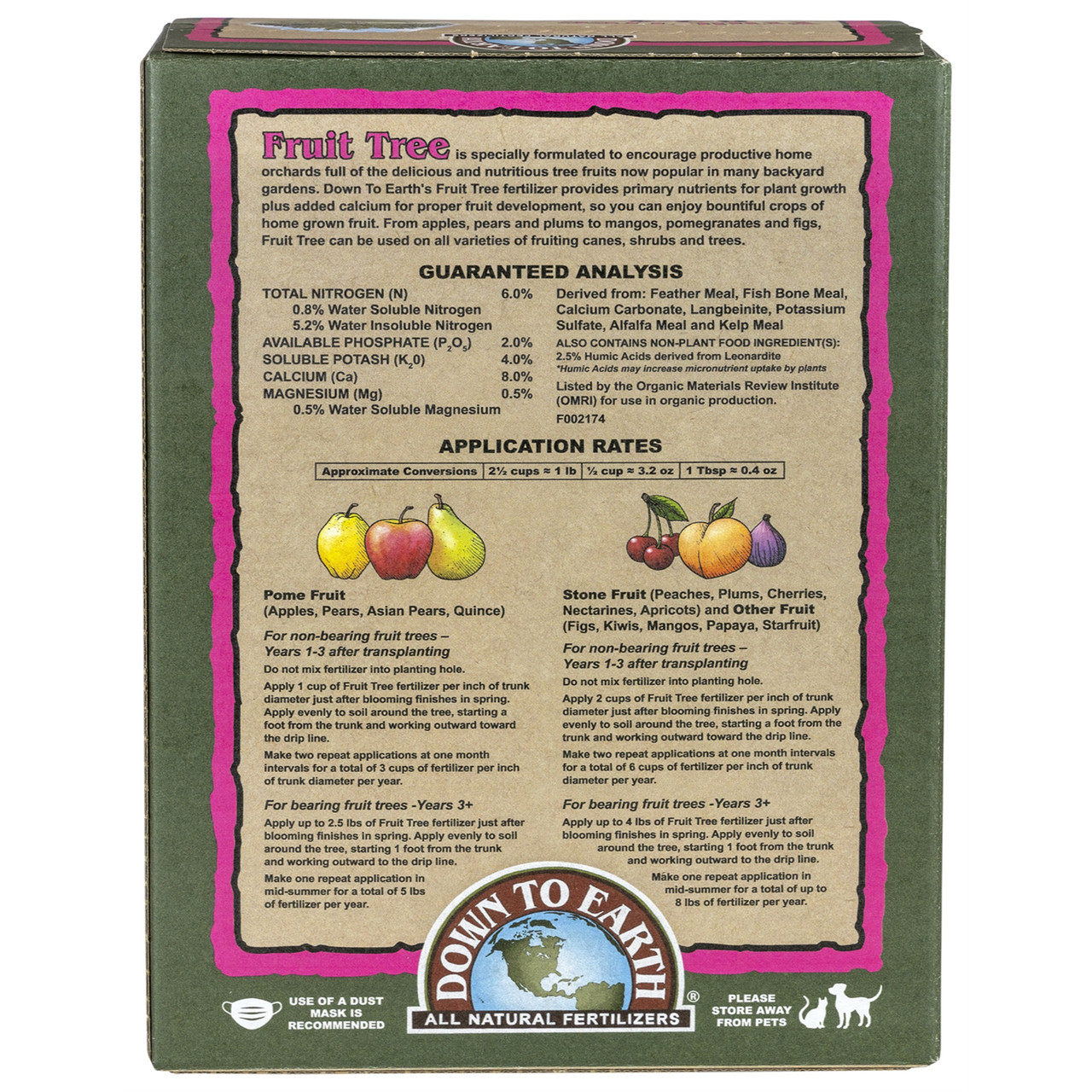 Down to Earth Fruit Tree Fertilizer Mix - Thumbnail 2