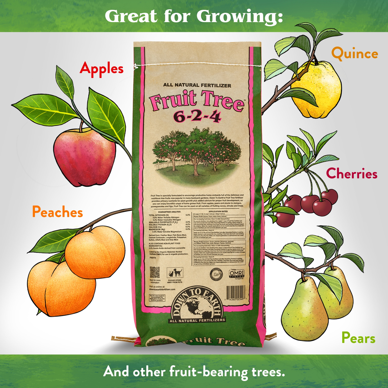 Down to Earth Fruit Tree Fertilizer Mix - Thumbnail 3