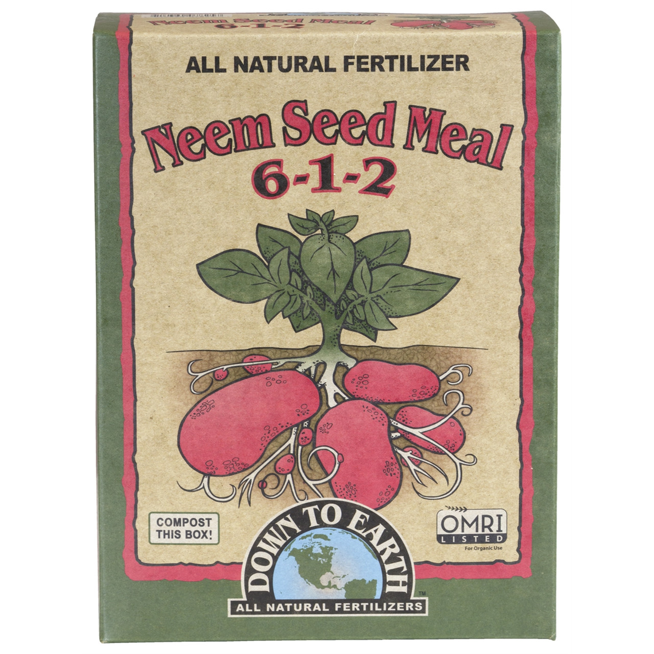 Down To Earth Neem Seed Meal Fertilizer - Thumbnail 3