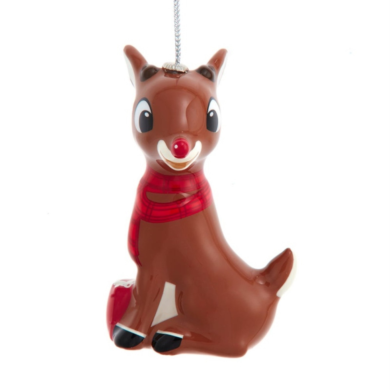 Kurt Adler Rudolph the Red Nose Reindeer Decoupage Ornament