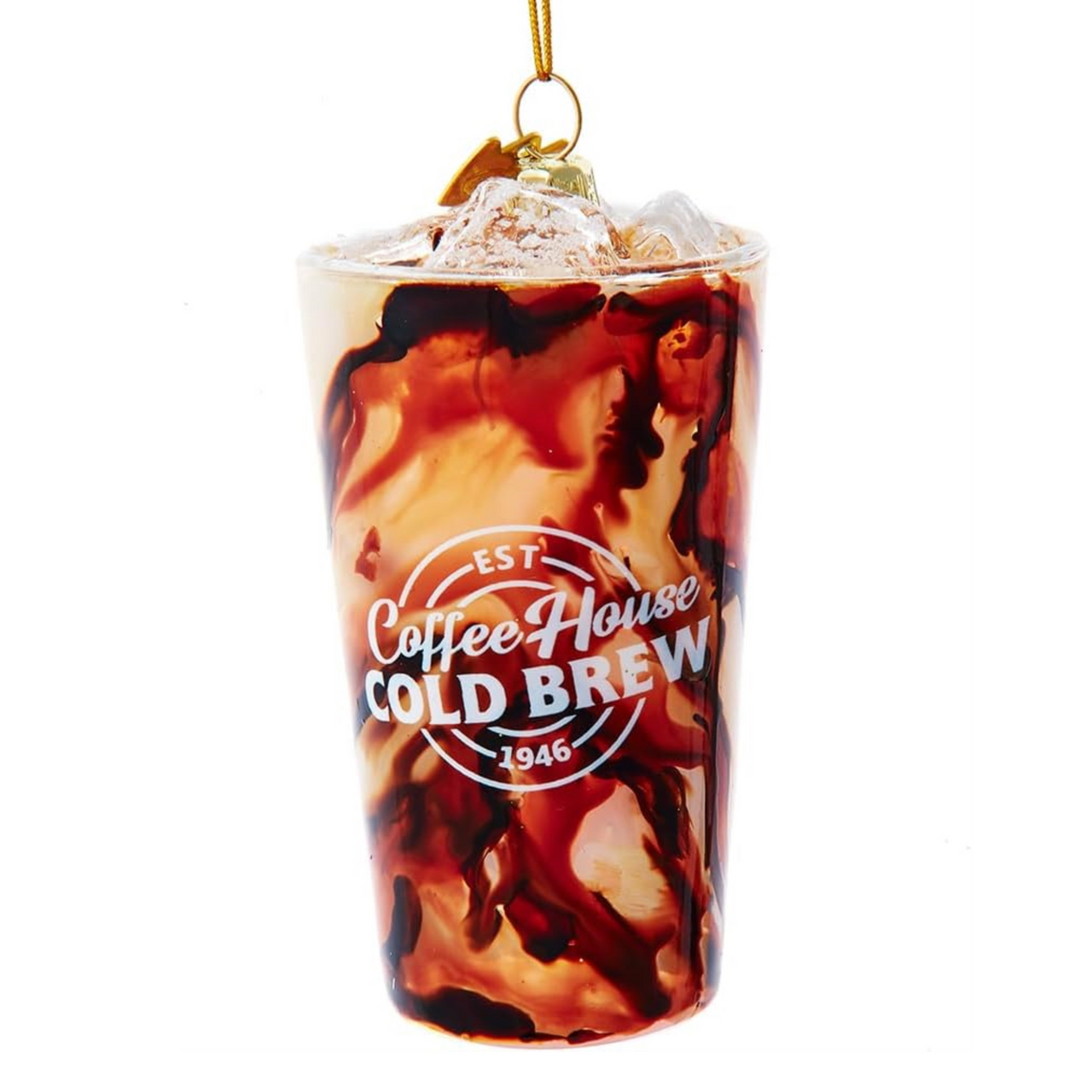 Kurt Adler Noble Gems Cold Brew Iced Coffee Ornament - Thumbnail 4