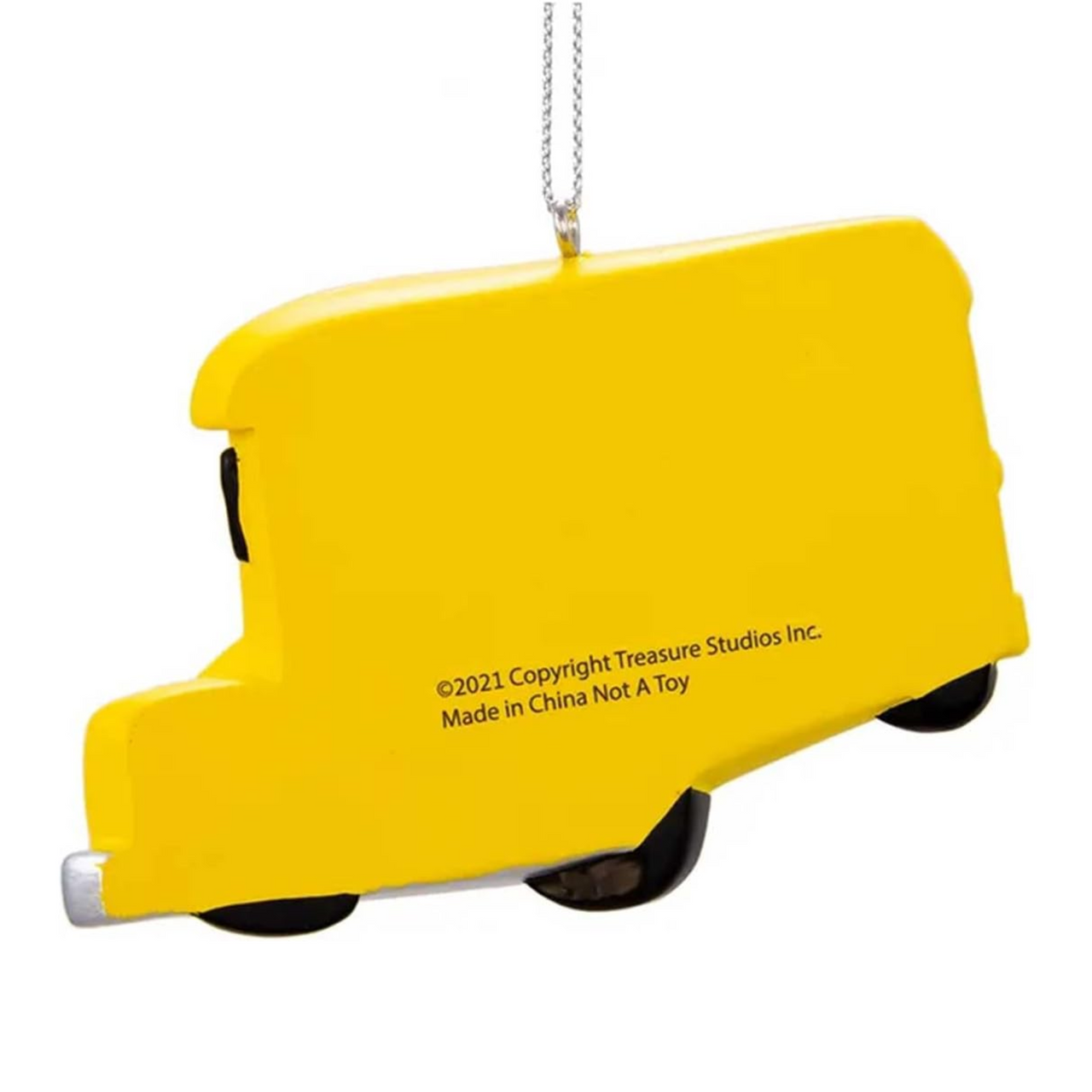 Kurt Adler Resin Personalizable Ornament, Cocomelon Yellow School Bus - Thumbnail 4