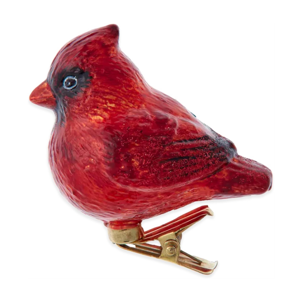 Noble Gems Glass Clip-On Cardinal Ornament