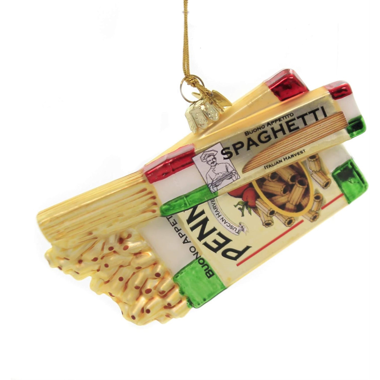 Kurt Adler Noble Gems Glass Ornament, Pasta Boxes - Thumbnail 4