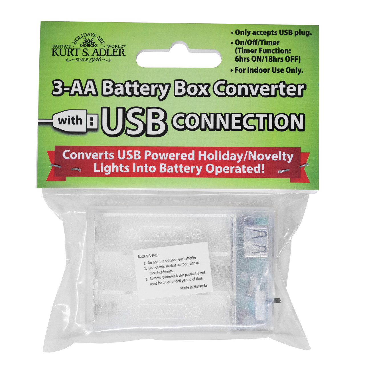Kurt Adler Battery Box - Thumbnail 3